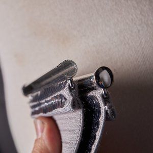 Vintage 1980s Silver Stretchy Belt